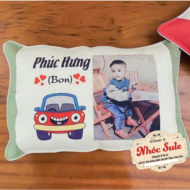 Gối In Hình Theo Yêu Cầu Cho Bé