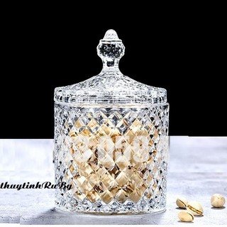   Nhiều mẫu  Hũ mứt thủy tinh kim cương thố mứt lọ đựng bánh kẹo ngày tết kiểu đẹp 