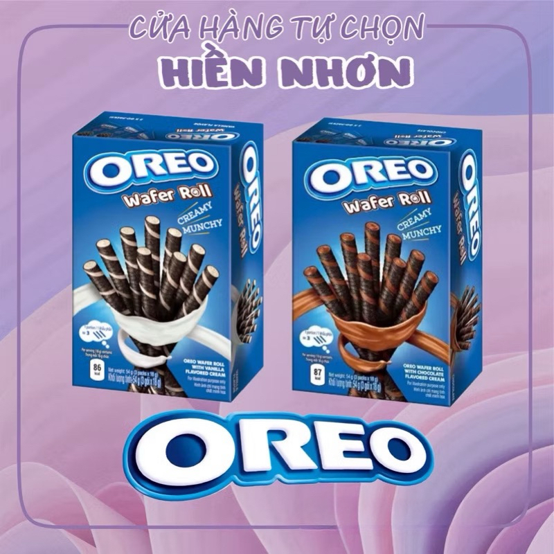 [Tết 2026] Bánh quế Oreo 54g vị Vani/ Socola