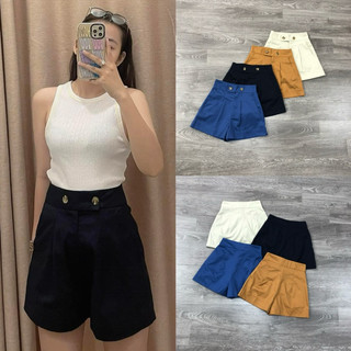 HIPU.VNXK - Quần short lưng cao kaki MNG 2 nút.