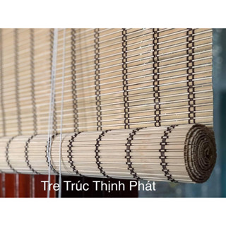Mành Rèm trúc xen tăm, rèm trúc che cửa sổ, mành tre trúc trang trí thích hợp quán cafe( Làm Theo KT)