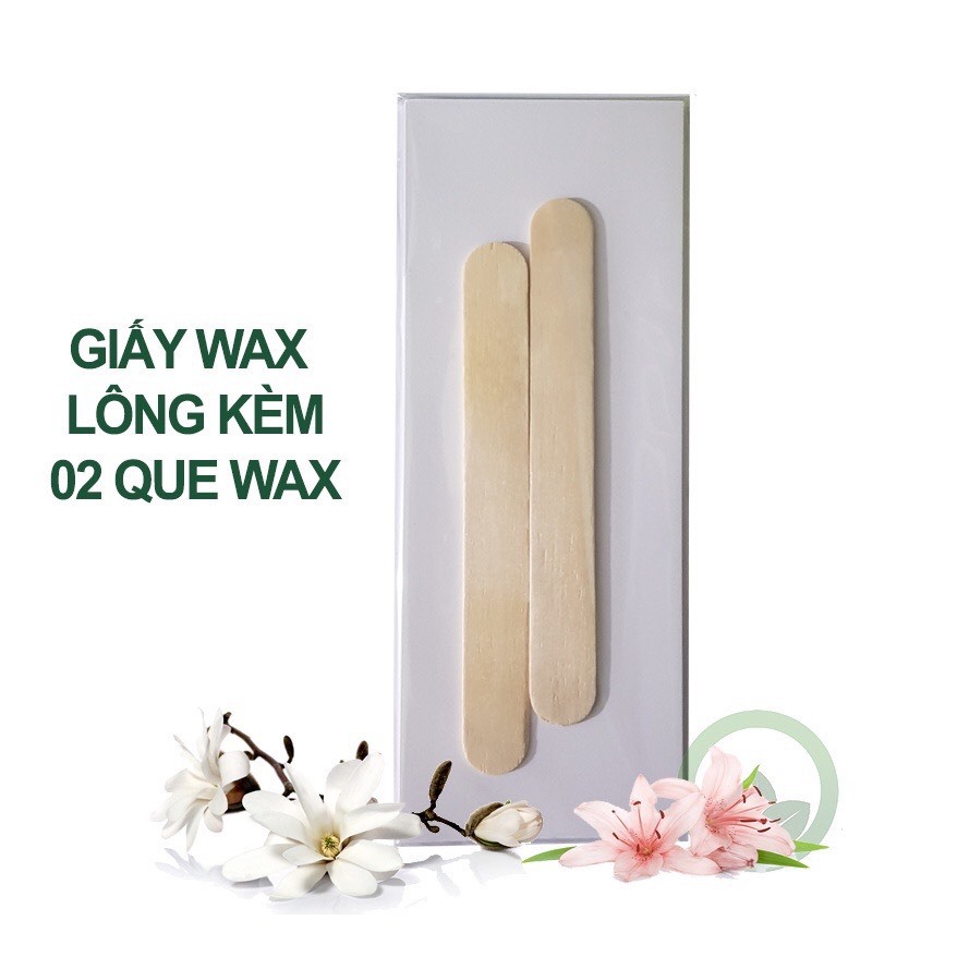 Giấy wax lông và Que gạt