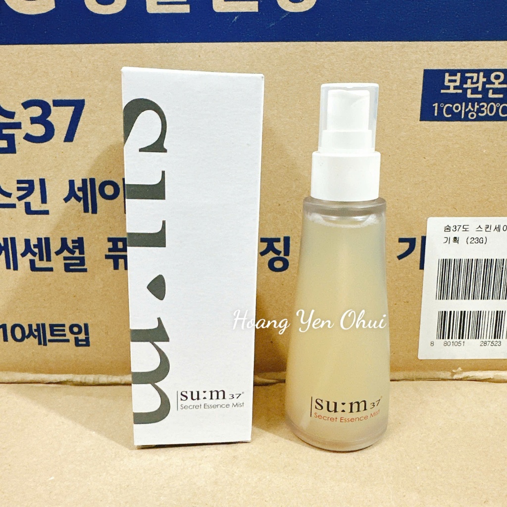 [nội hàn không tem] Xịt khoáng nước thần Su:m37 60ml, dưỡng ẩm, chống lão, hóa căng bóng da
