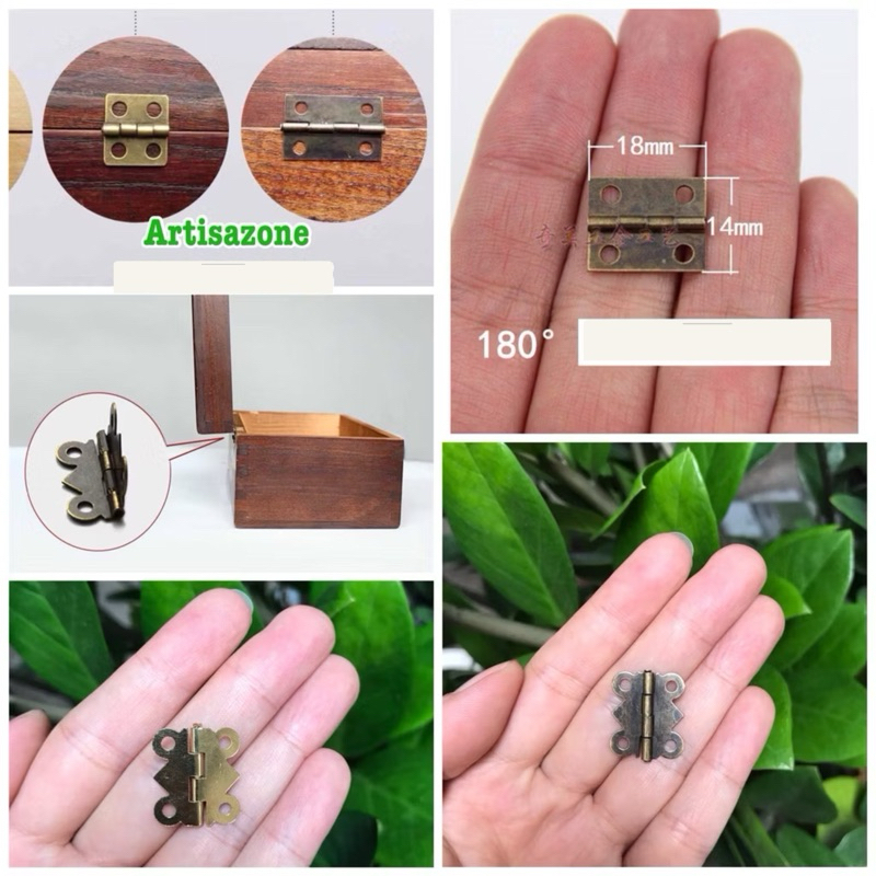 Bản lề mini handmade - Set 02 chiếc or 10 chiếc (Đọc kỹ mô tả SP)