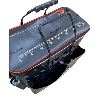 Thùng Shimano cứng cao hình cá (50cm x 25cm)