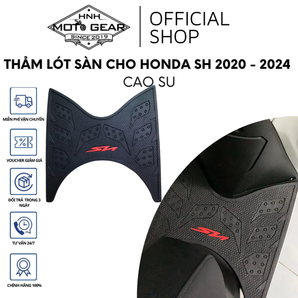 Thảm SH 125i/150i 2025 Tới 2020 Cao Su Kiểu Indo