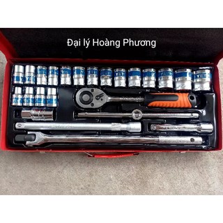 Bộ tuýp 24 chi tiết yety tiêu chuẩn mỹ tay 1/2" hệ mét yeti kw-s424d-1, bộ khẩu yety