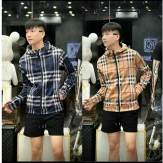 Áo Khoác Sơ Mi Caro Nam Nữ Có Nón Trùm Đầu BBR