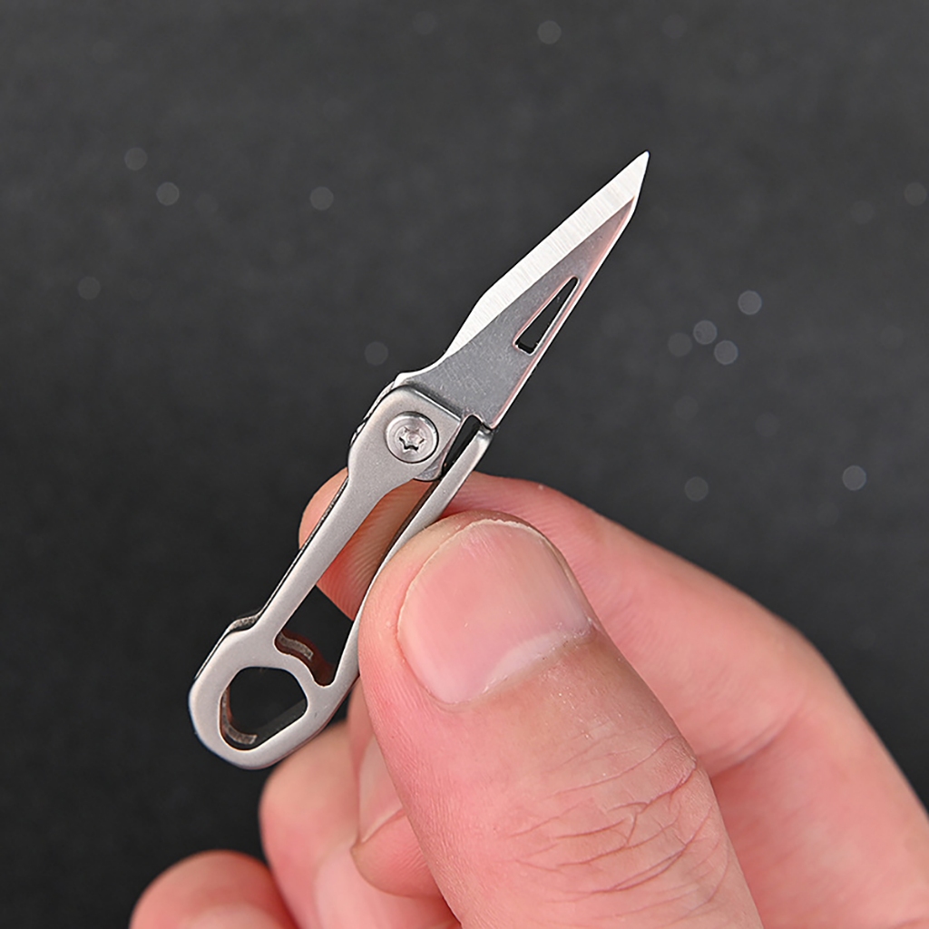 Dao rọc giấy,rạch thùng dã ngoại EDC mini (420j-02)