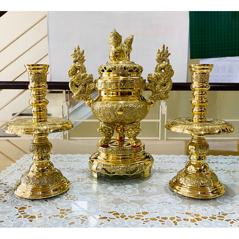 BỘ ĐỈNH LƯ ĐỒNG CAO 28cm