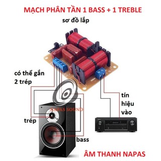  PHÂN TẦN LOA 2 ĐƯỜNG TIẾNG  GIÁ 2 MẠCH  - PHÂN TẦN 1 BASS 2 TRÉP - MẠCH PHÂN TẦN 2 LOA 