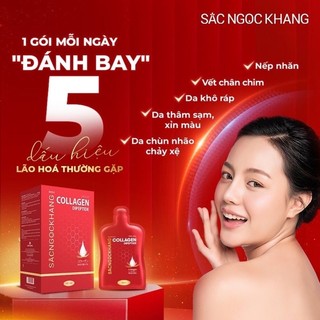  Combo 10 túi  Collagen nước sắc ngọc khang làm đẹp da giúp làn da sáng mịn màng 