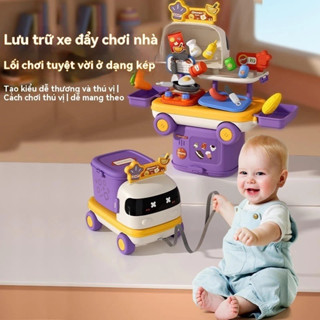 Đồ Chơi Xe Ô Tô Nấu Ăn, Ô Tô Trang Điểm, Ô Tô Bác Sĩ Kiểu Dáng Dễ Thương Cho Bé, Bộ Xe Ô Tô Biến Hình 2in1