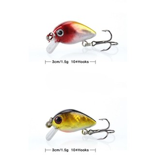 Mồi lure câu cá Tiny Crank ruồi xíu (1,5g-30mm)