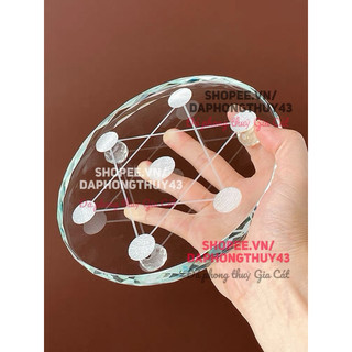 Đĩa thuỷ tinh thất tinh phong thuỷ trưng bày đủ size