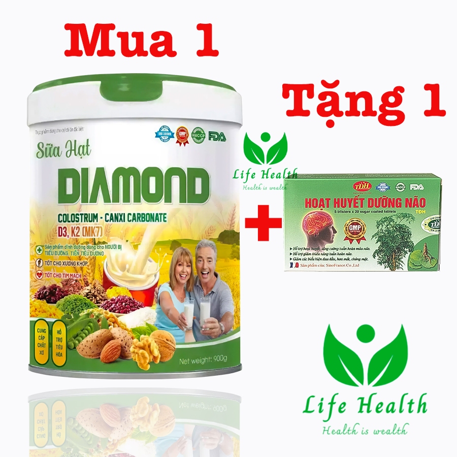 [ CHÍNH HÃNG ] Sữa hạt Diamond (900G) - dành cho người tiểu đường, người ăn kiêng, người bị bệnh xương khớp và tim mạch