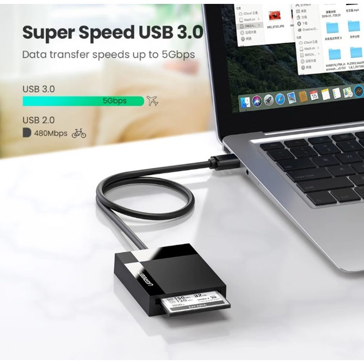 Đầu đọc thẻ nhớ SD/TF/CF/MS chuẩn USB 3.0 cao cấp