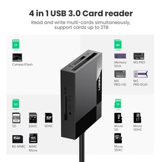 Đầu đọc thẻ nhớ SD/TF/CF/MS chuẩn USB 3.0 cao cấp