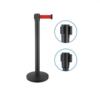 CỘT CHẮN,CỘT PHÂN CÁCH INOX THÂN ĐEN GIĂNG DÂY 2M,3M