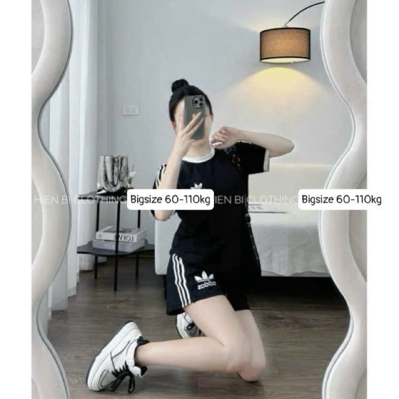 [Bigsize 60kg - 105kg ] Bộ adidas cotton tàu giãn 4c dày dặn mát lẹm