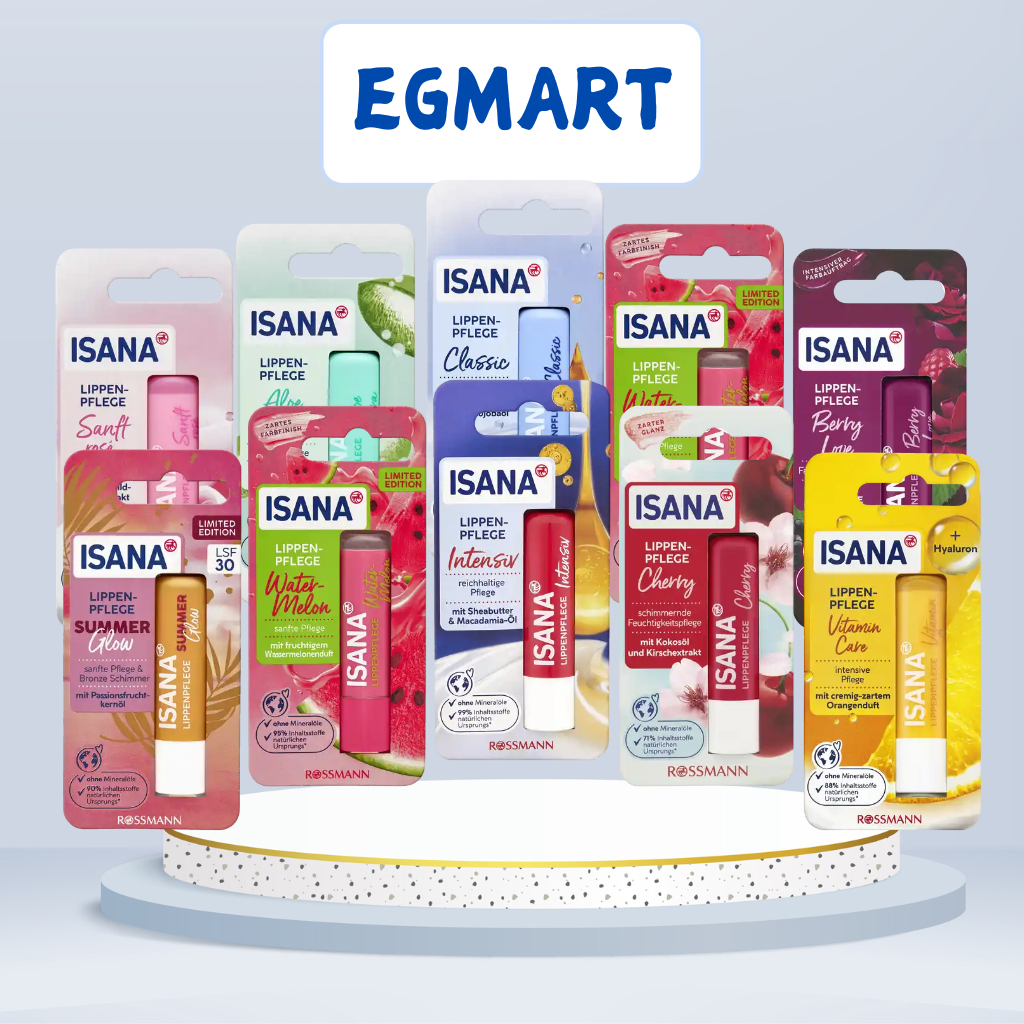 Son dưỡng môi Isana, dưỡng ẩm cho môi, bảo vệ đôi môi khô