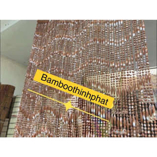  Màn rèm hạt nhựa giả gỗ hạt nhựa lúa Lớn. Rèm che bàn thờ hạt nhựa to. Màn rèm nhựa che cửa đi Phong Thuỷ Làm Theo YC  