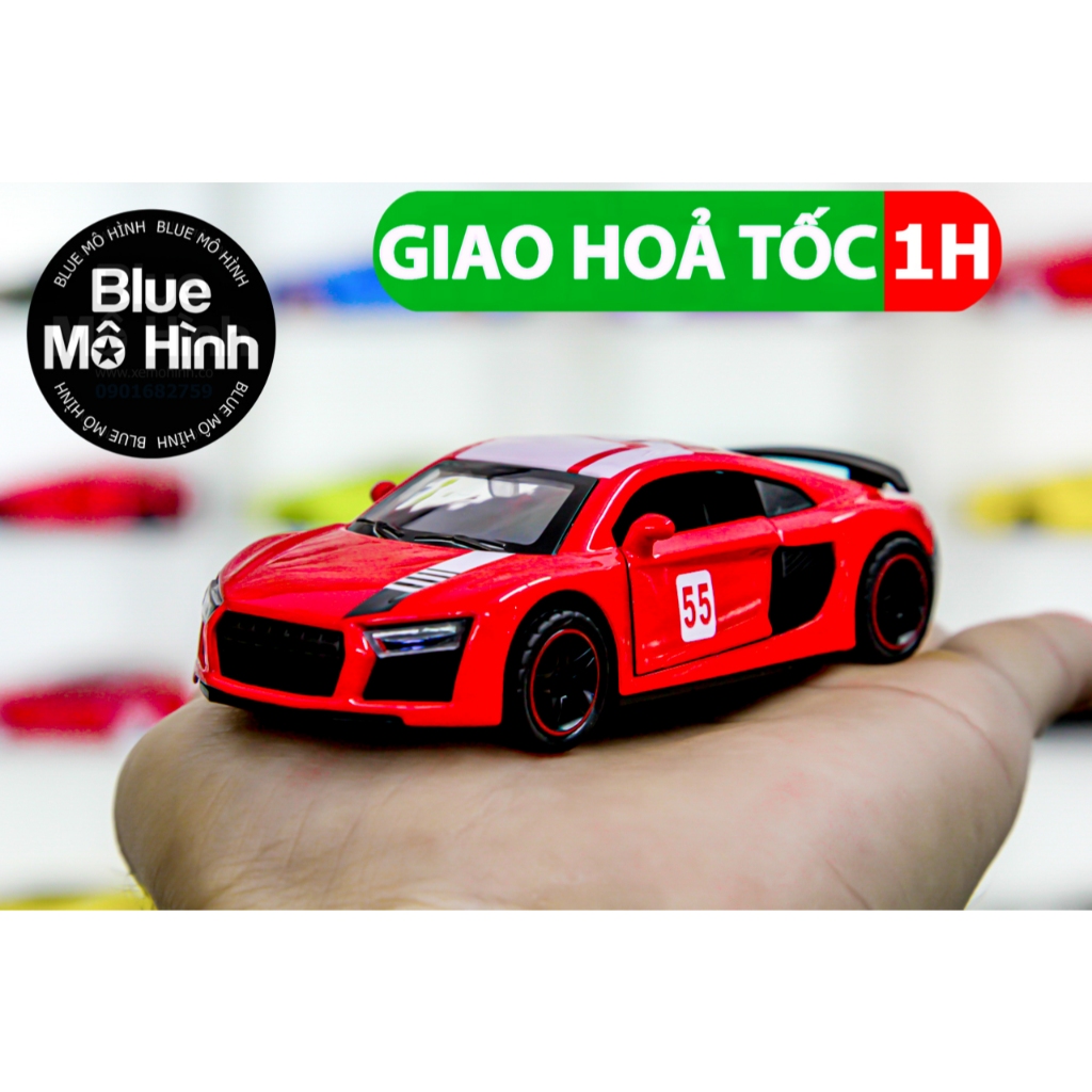 Xe mô hình Audi R8 1:43 bằng kim loại