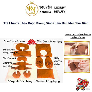 Túi Chườm Thảo Dược Boddy Dưỡng Sinh Nóng Lạnh | Túi Chườm Mắt, Củ Chườm Lưng Eo Chân Khớp Gối.