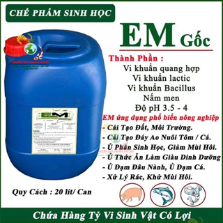 Chế Phẩm Sinh Học EM Gốc Can 20 lít, Xử Lý Nước Ao Nuôi Tôm Cá, Ủ Thức Ăn, Khử Mùi Chuồng Trại, Ủ Phân Cá, Đậu Nành