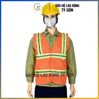 Áo phản quang 3M, áo lưới phản quang dán xé