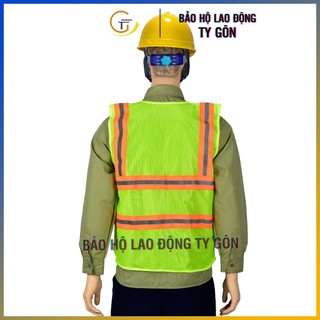 Áo phản quang 3M, áo lưới phản quang dán xé