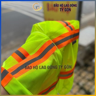 Áo phản quang 3M, áo lưới phản quang dán xé