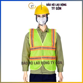 Áo phản quang 3M, áo lưới phản quang dán xé