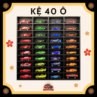  Kệ 40 Ô Trưng Bày Xe Mô Hình Hot Wheels - Không Đèn - tỉ lệ 1:64 