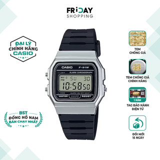 Đồng Hồ Casio Nam Điện Tử F-91WM-7ADF Dây Cao Su Chính Hãng