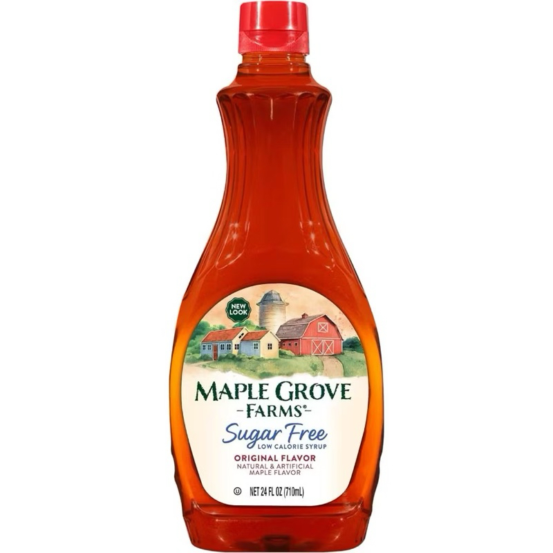 Maple syrup( Syrup lá phong ) Maple Grove Farms 710ml ( 5 calories/ 0 fat / 0 cholesterol )
