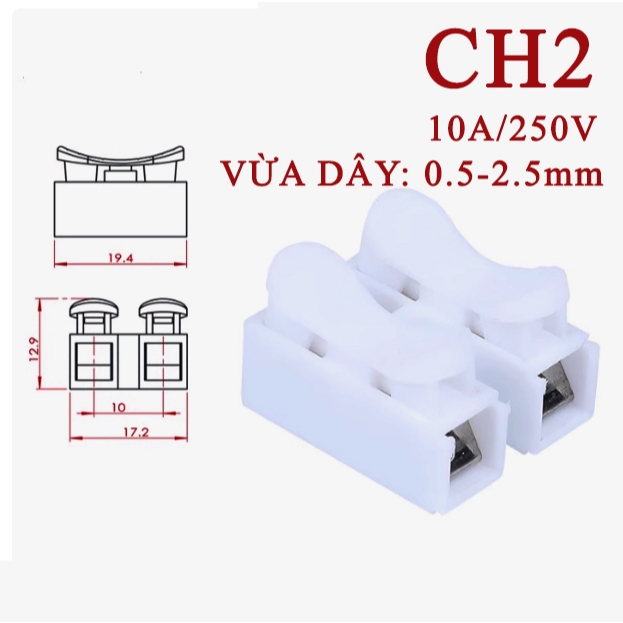 (10 cái) Nối kẹp dây điện tiện dụng