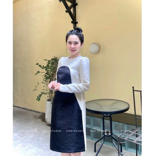 𝓒𝓲𝓷𝓭𝔂 𝓓𝓻𝓮𝓼𝓼 Đầm Thiết Kế Chữ A Basic Sang Trọng
