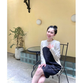 𝓒𝓲𝓷𝓭𝔂 𝓓𝓻𝓮𝓼𝓼 Đầm Thiết Kế Chữ A Basic Sang Trọng