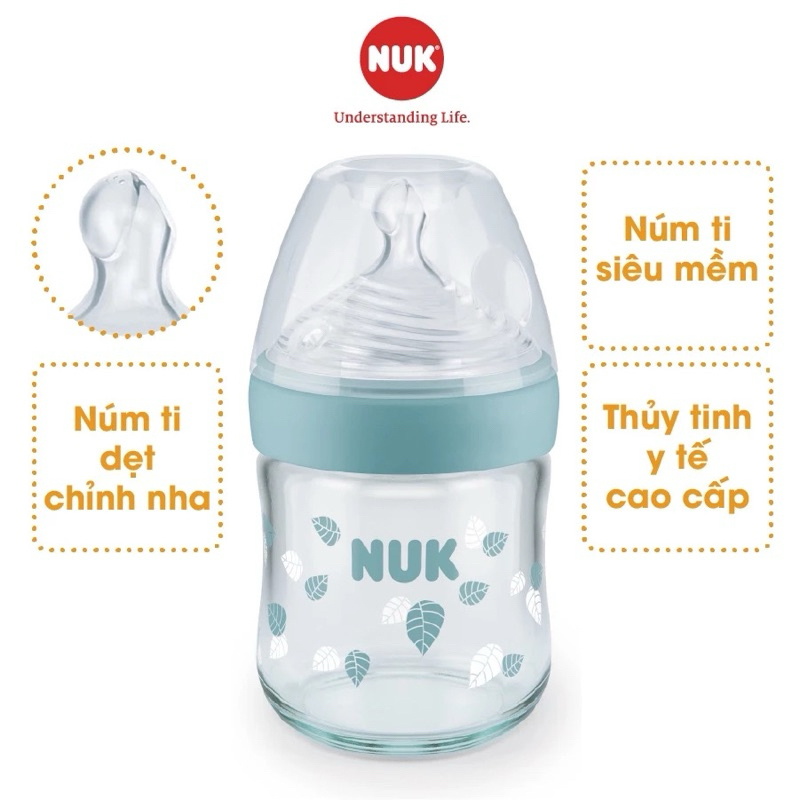 BÌNH SỮA THUỶ TINH NUK 120ML