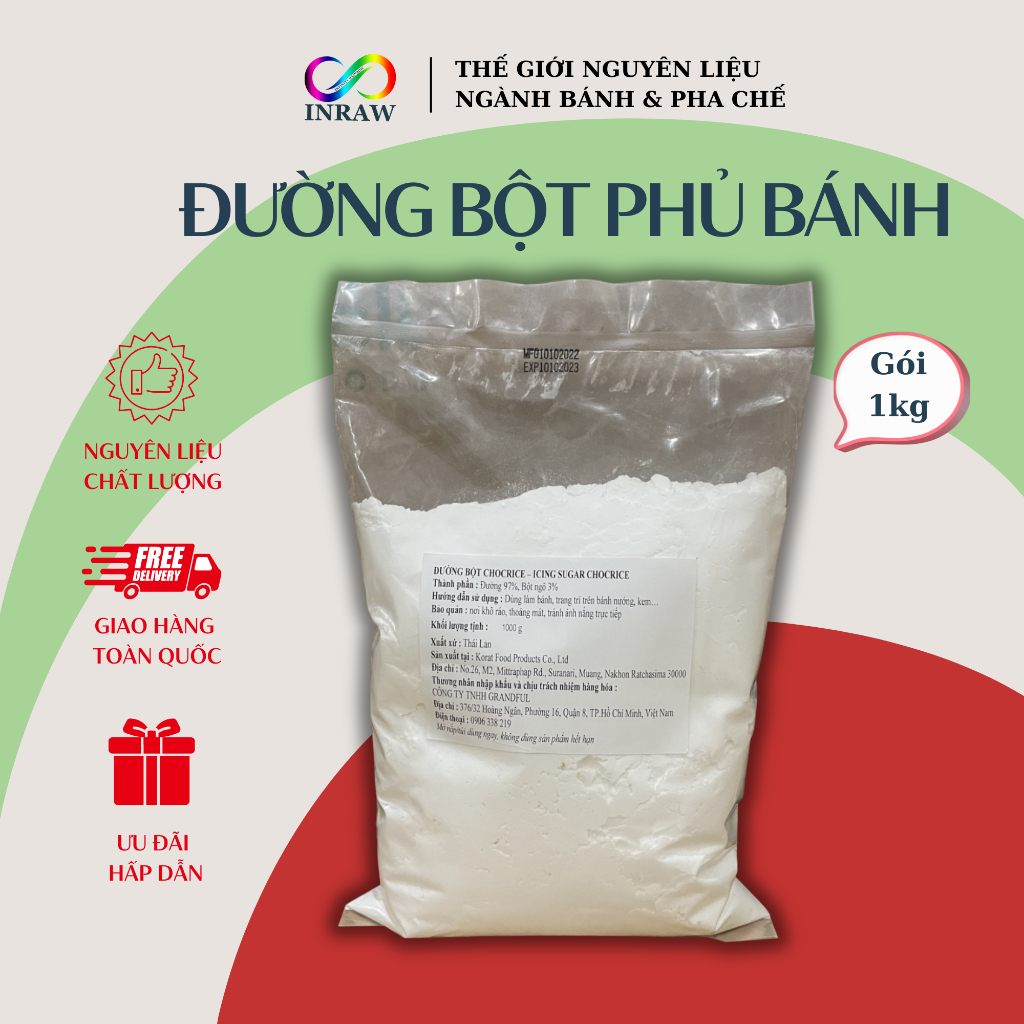 Đường Bột Phủ Bánh Chocrice (Thái Lan) - Icing Sugar Chocrice