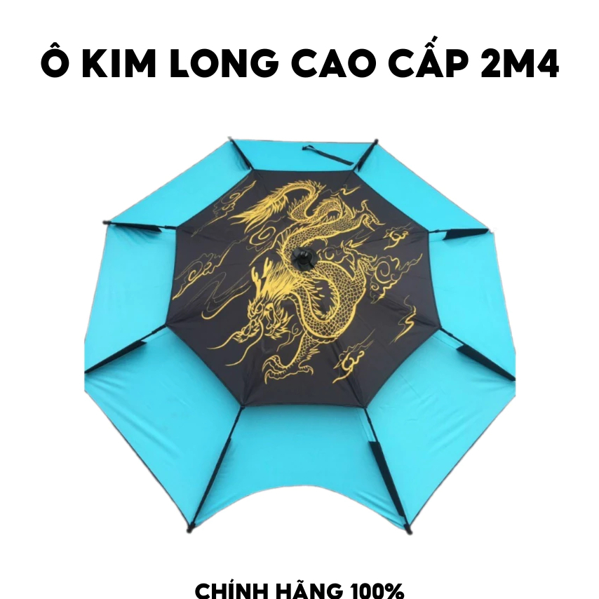 Ô Dù Câu Cá Kim Long 2 Tầng, Ô 2m2- 2m4 Phụ Kiện Câu Đài Cao Cấp