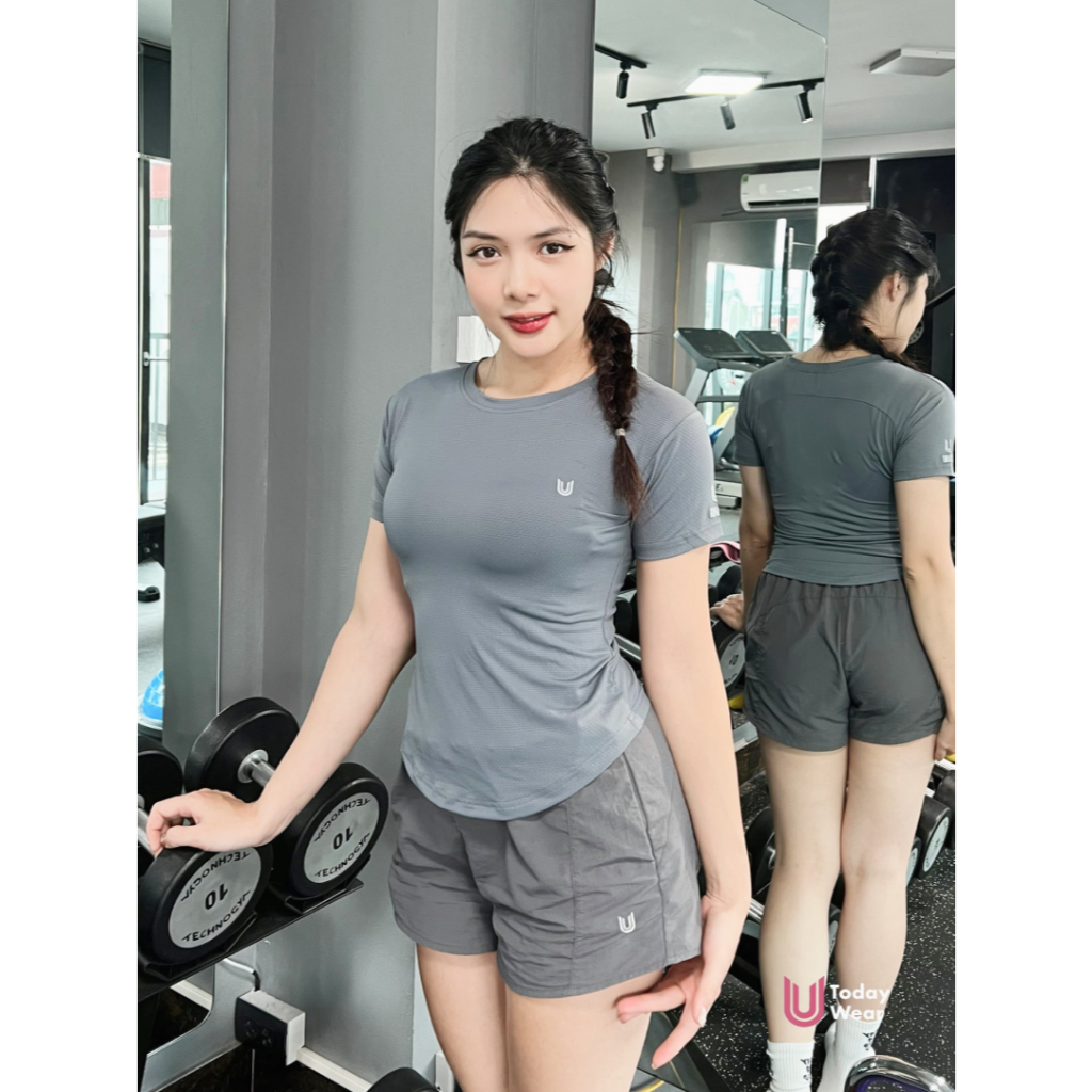 Áo thun thể thao nữ Essential Dri-FIT tập gym yoga chống tia UV chống nắng UPF 50+ Today U Wear | BigBuy360 - bigbuy360.vn