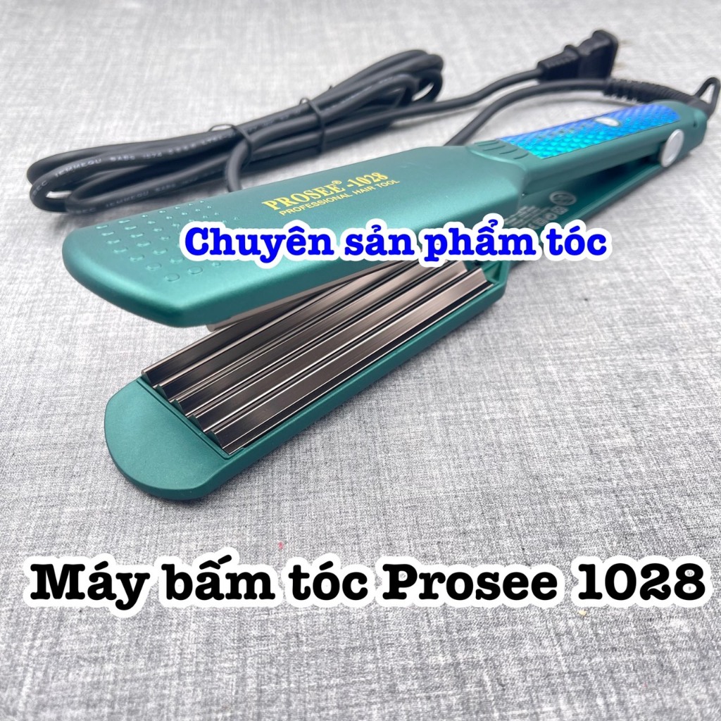 ✅PROSEE - Máy Bấm Tóc Sóng lớn 5 Răng Prosee 1028 Cao Cấp Chất Liệu Hợp Kim An Toàn 5 Mức Nhiệt 100-230 Độ Dây Xoay