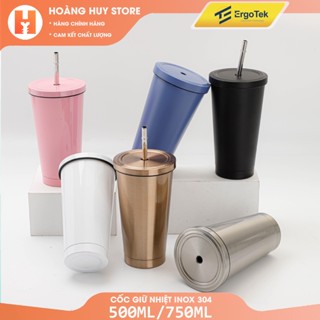 Ly Giữ Nhiệt 500ml - 750ml Tặng Kèm Ống Hút - INOX304 Cao Cấp - Cốc Giữ Nhiệt Nhiều Màu Lựa Chọn
