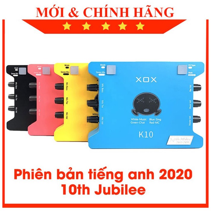 Sound Card Hay Trong Tầm Giá XOX K10 10th Jubilee, K1 Có Bluetooth, KS100  BM800 BM-800