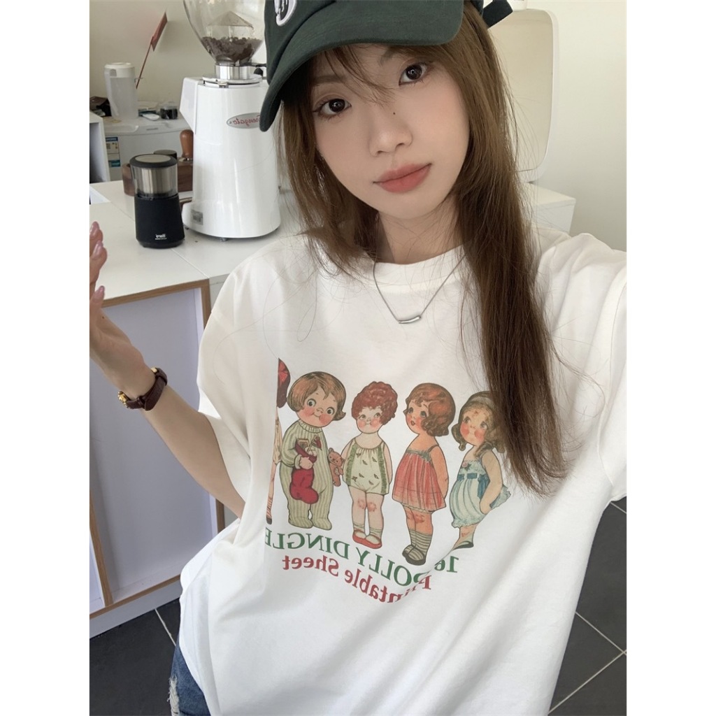 Áo Thun Cotton Basic nữ in hình NEONVN - Áo thun tay ngắn chất cotton 100% in hình siêu xinh