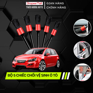 5 Món Chổi Cọ Vệ Sinh Xe Ô Tô Đa Năng - Cọ Rửa Khoang Máy - Cọ Rửa Chi Tiết siêu sạch  - TH OFFICIAL