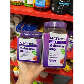 [3/26 BILL+AIR] Kẹo Ngủ Ngon Natrol Gummies Melatonin Sleep 5mg & 10mg - Mỹ
