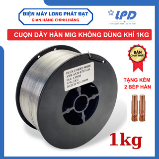 [Tặng 2 bét hàn] Cuộn dây hàn MIG 1kg không dùng khí cho máy hàn mic mini